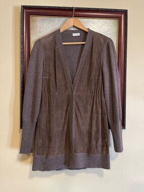 Brunello Cucinelli Brown Knit Labeled Sweater